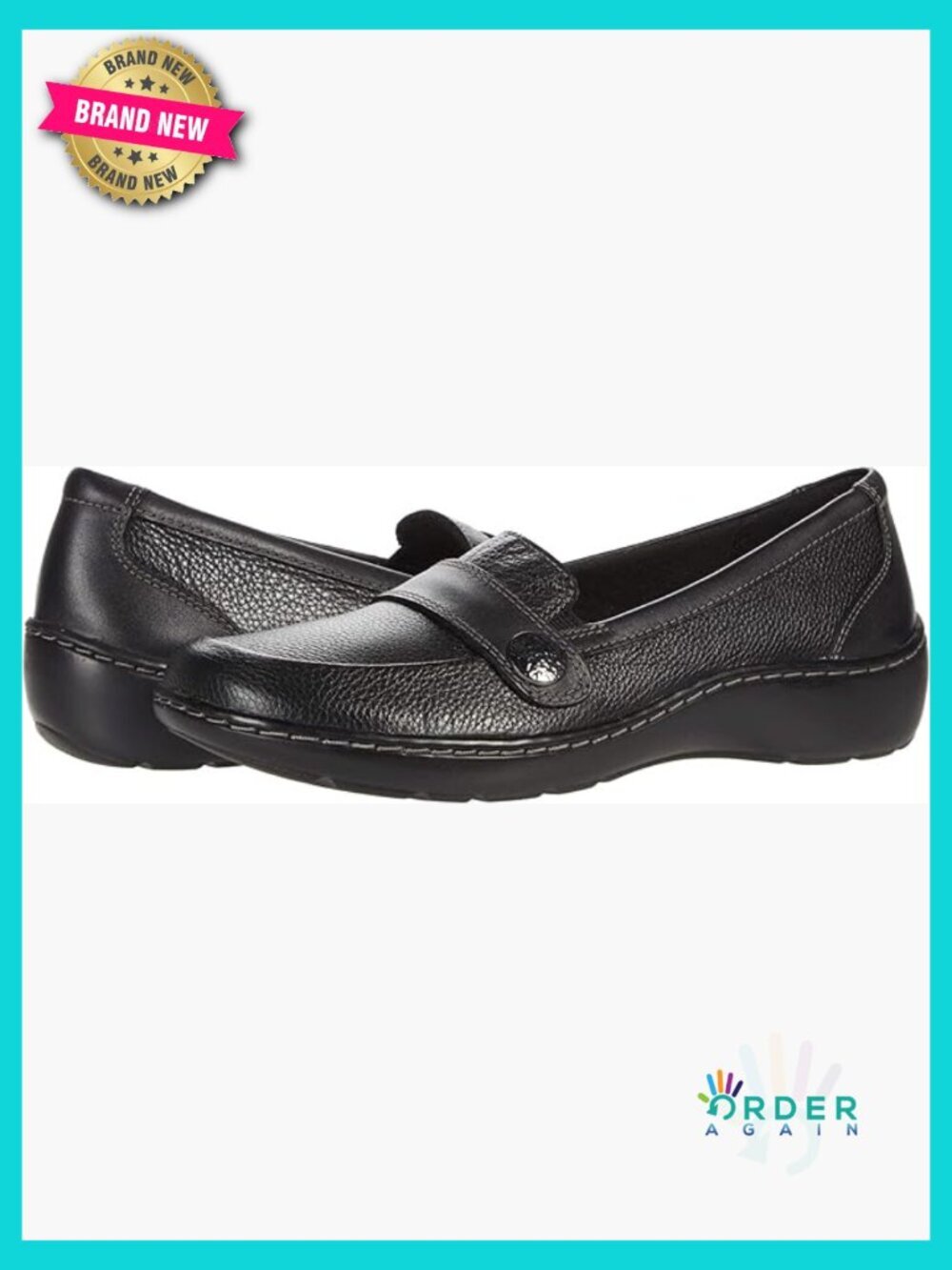 Classic Leather Loafer Flat Slip-On Comfort Cushioned Ortholite TPR Outsole